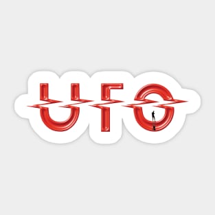 UFO band 2 Sticker